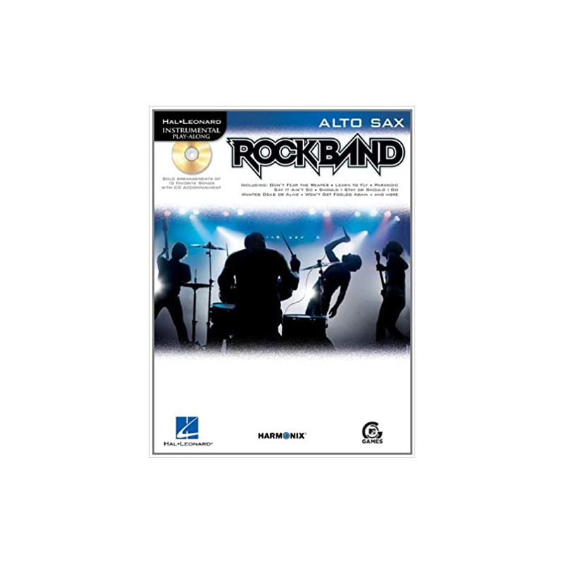Rock Band for Alto Sax (book/CD play-along)