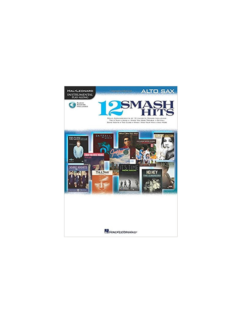 12 Smash Hits - Instrumental Play-Along for Alto Sax (book/CD)