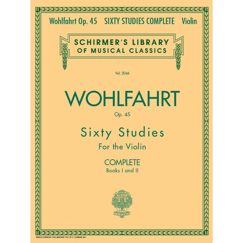 Wohlfahrt - 60 Studies, Op. 45 Complete (Violin)