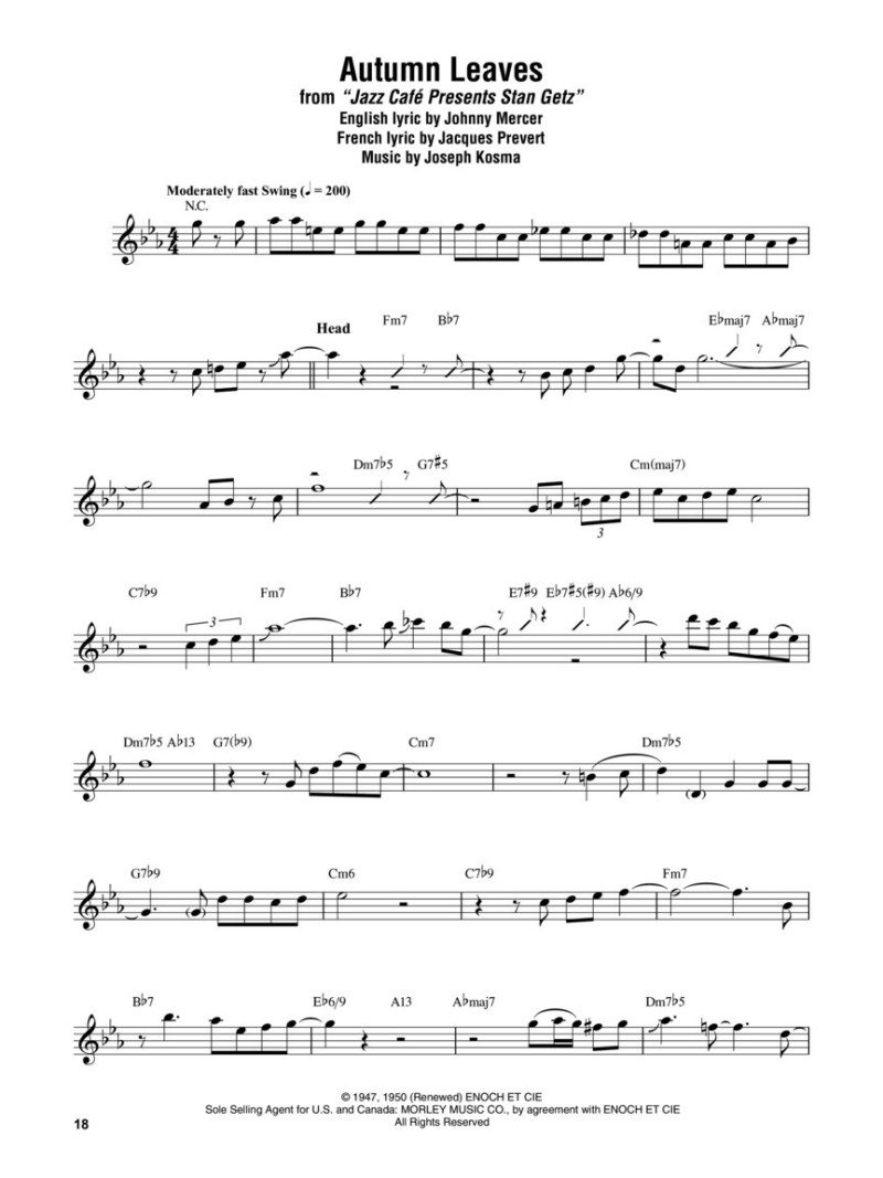 Stan Getz – Omnibook (C Instruments)