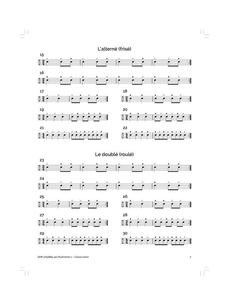 Rudiments 1 - Caisse claire