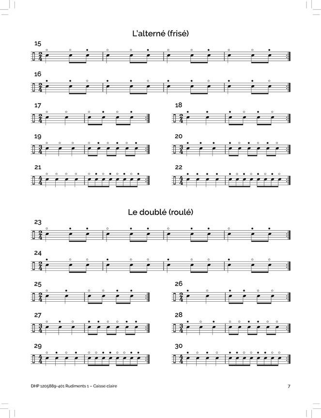 Rudiments 1 - Caisse claire