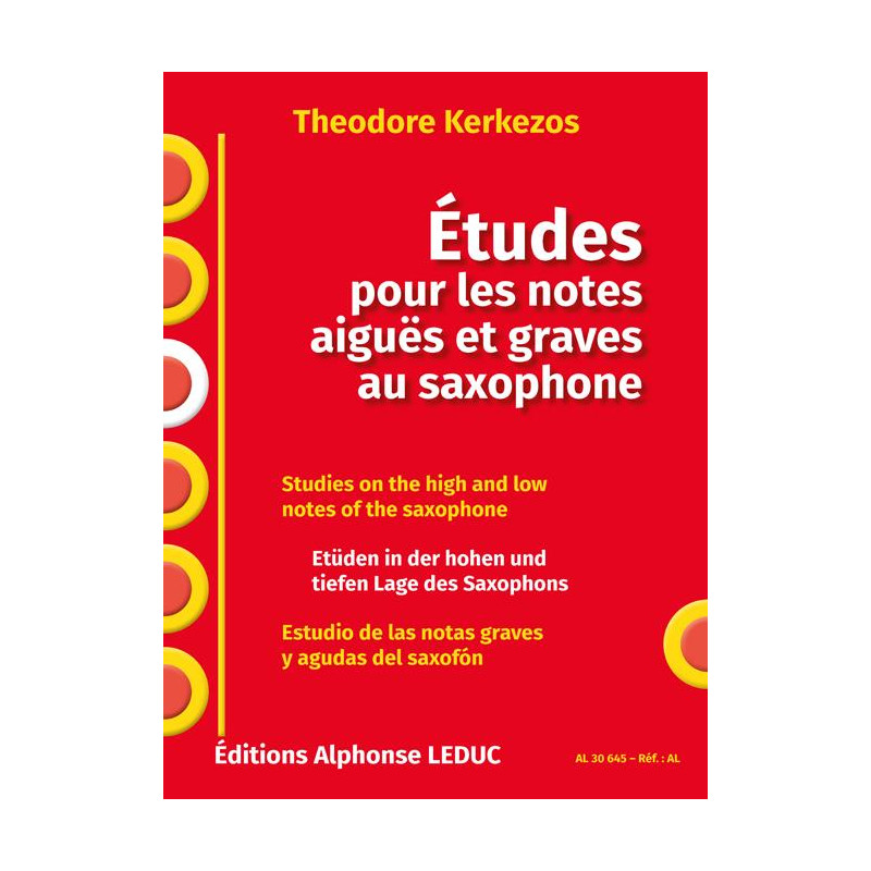 Études pour les notes aigues et graves au saxophone