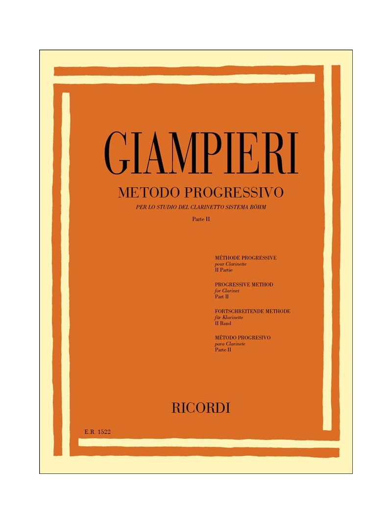 Metodo progressivo per lo studio del clarinetto Part. II