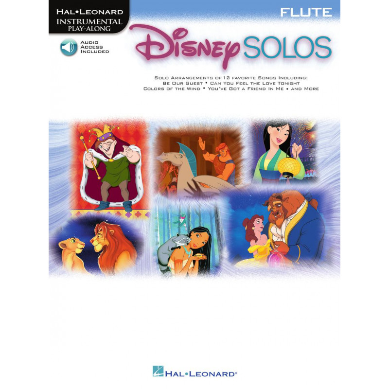 Disney Solos for Flute (book/Audio Online)