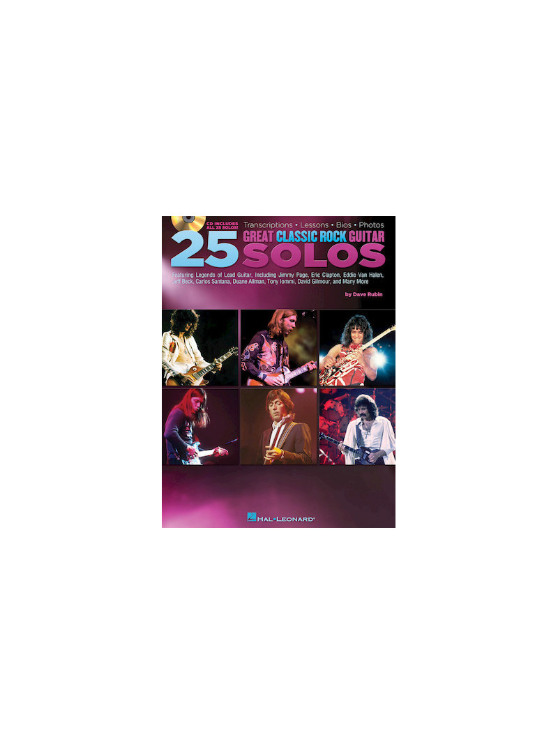 25 Great Classic Rock Guitar Solos (book/CD)