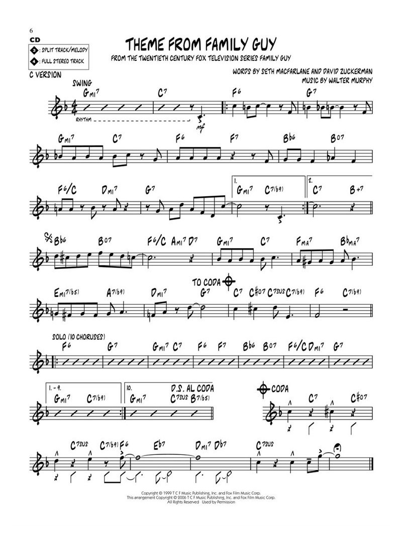 Jazz Play-Along Vol. 64: TV Tunes (book/CD)