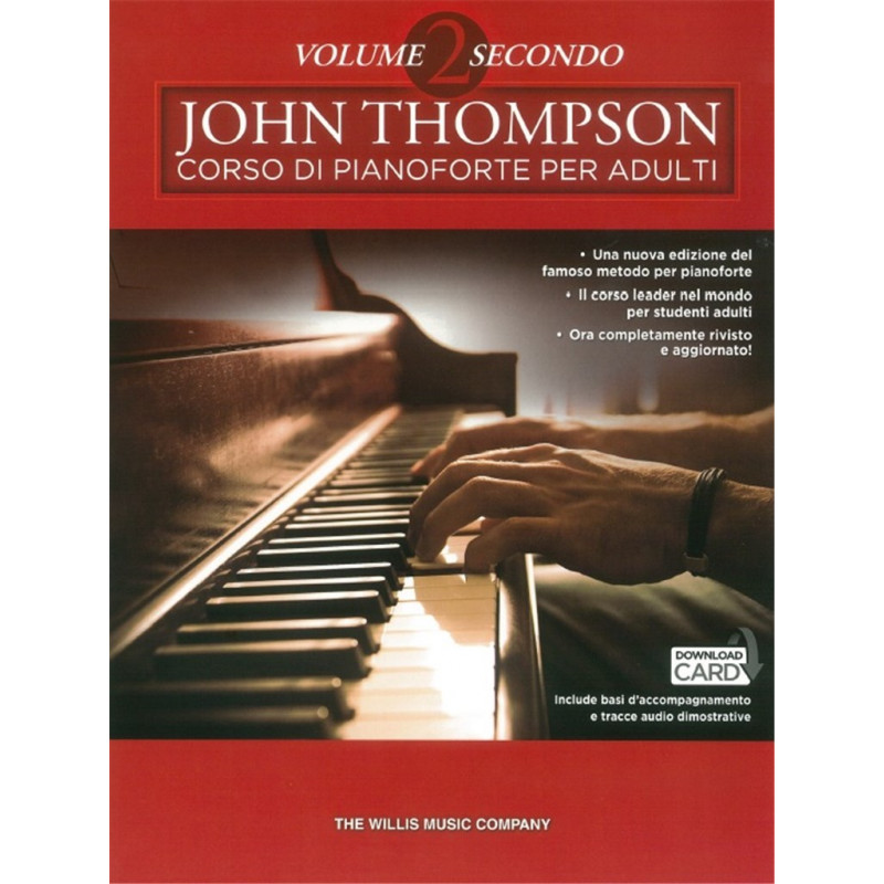 John Thompson's Corso di Pianoforte per adulti 2 (libro/Download Card)