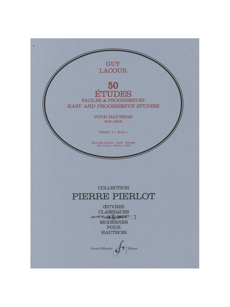 50 études faciles et progressives pour oboe - Volume 1 (Oboe)