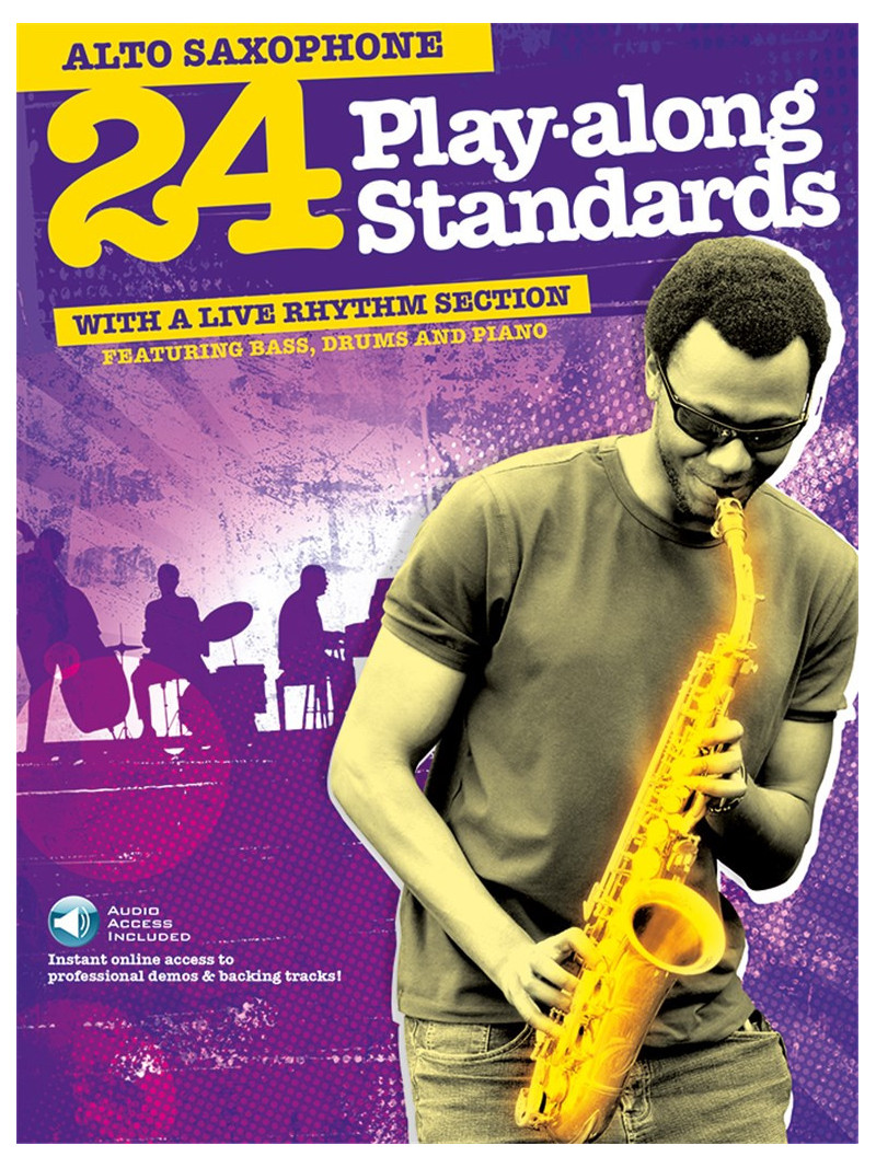 24 Play-Along Standards Alto Sax (book/Audio Online)