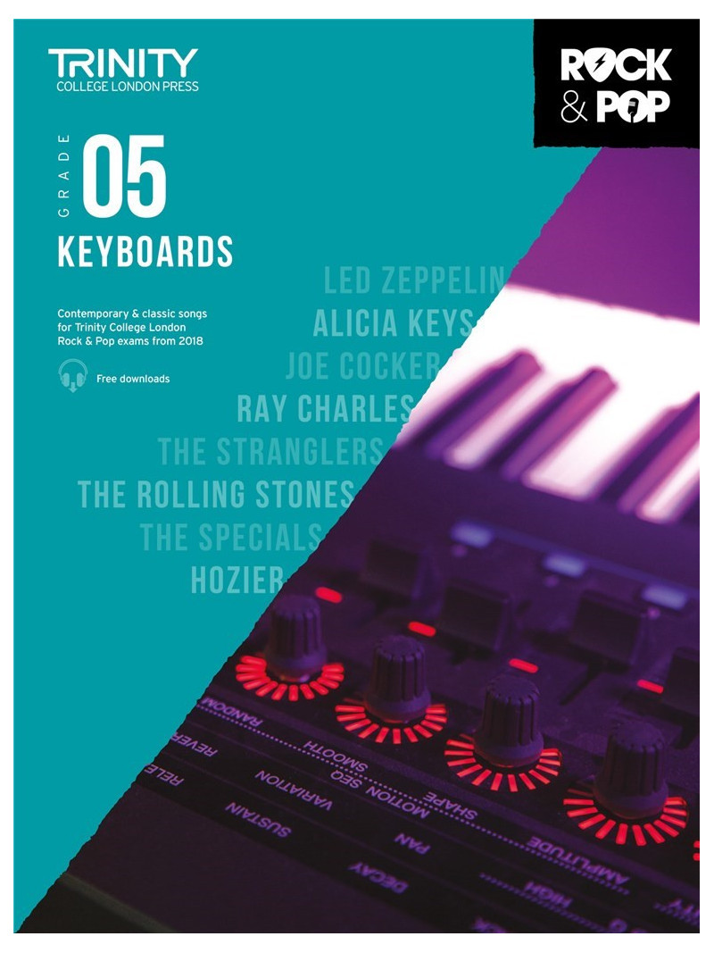 Rock & Pop Exams: Keyboards Grade 5 from 2018 (book/download)