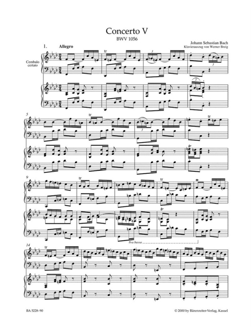 Concerto for Harpsichord No.5 in F Minor