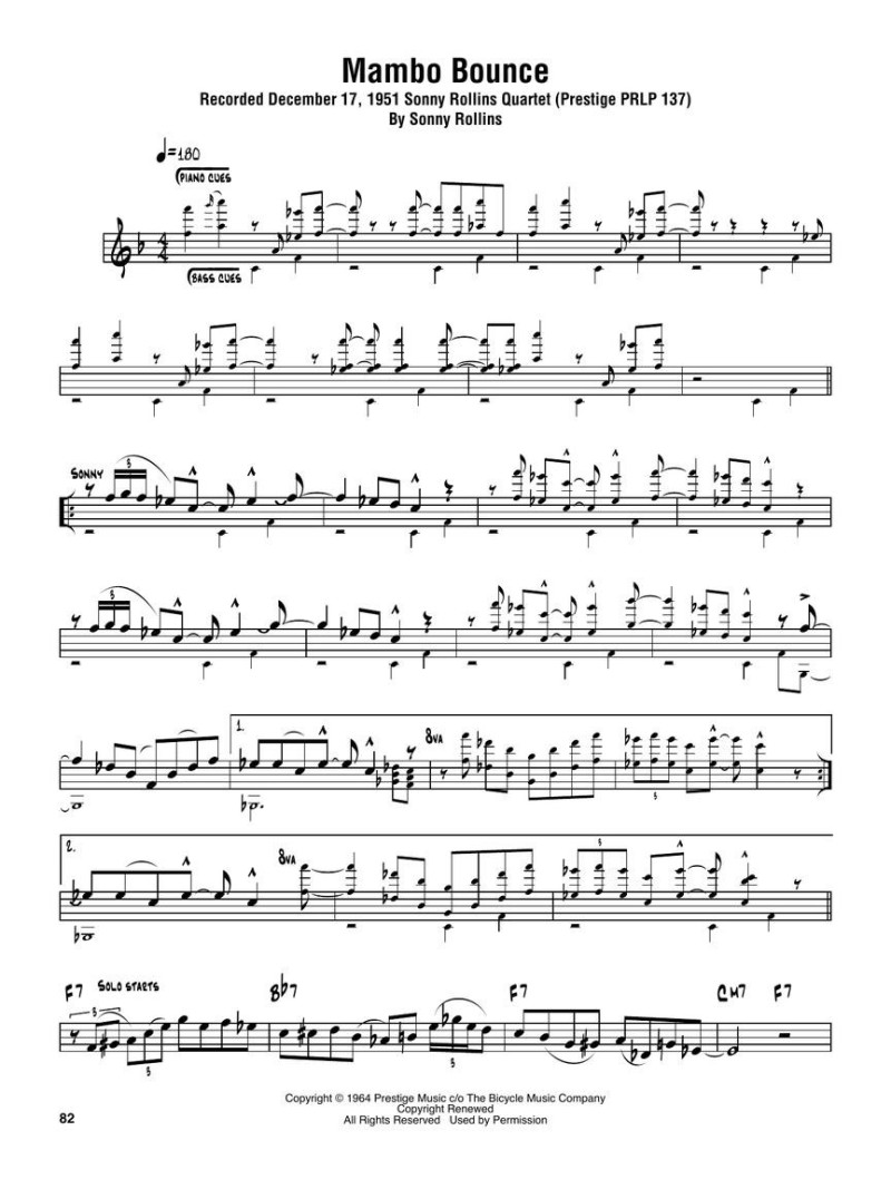 Sonny Rollins – Omnibook (C Instruments)