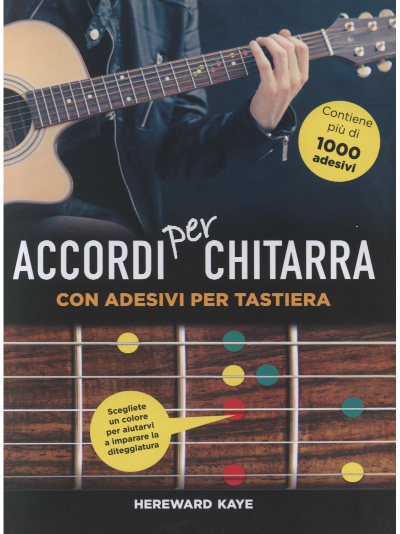 ACCORDI per CHITARRA con adesivi per tastiera