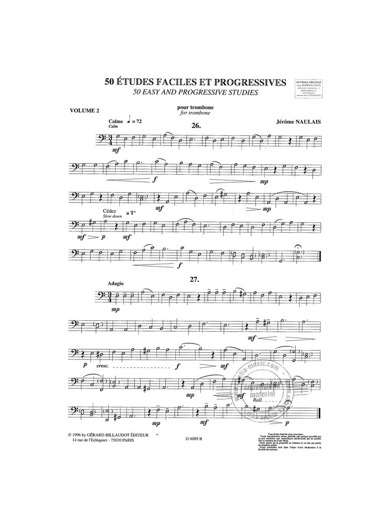 50 Etudes Faciles + Progressives 2