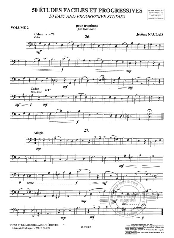 50 Etudes Faciles + Progressives 2