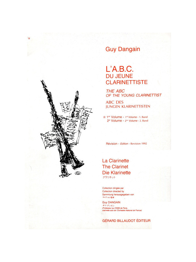 L'ABC du Jeune Clarinettiste - 1° volume