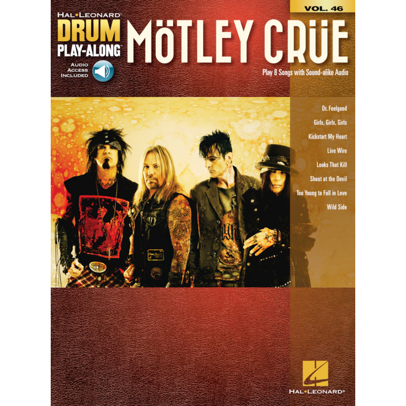 Motley Crue: Drum Play-Along Volume 30 (book/Audio Online)