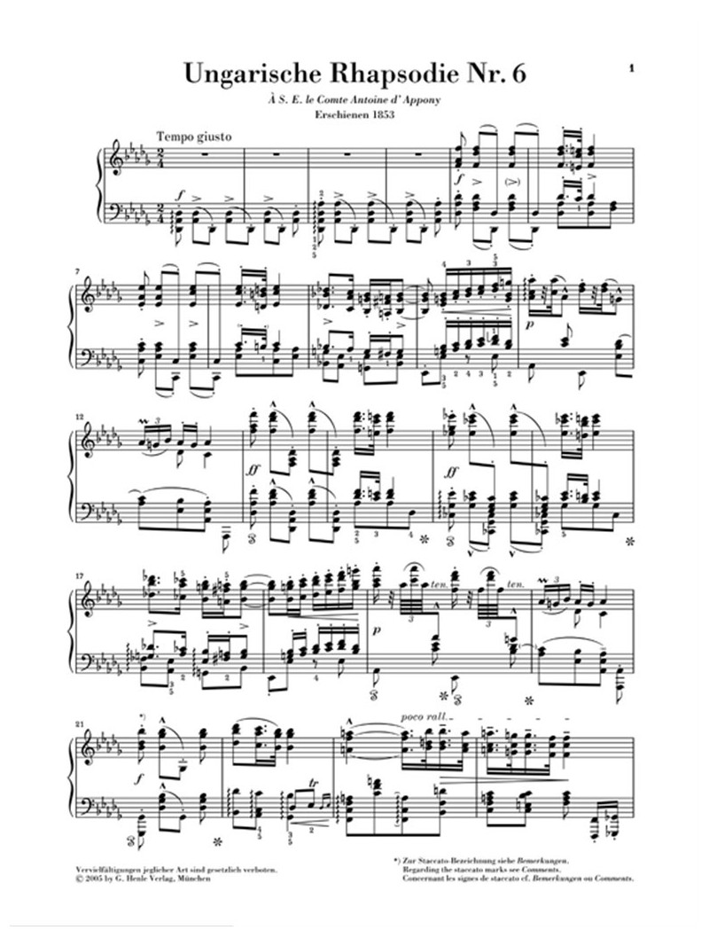 Hungarian Rhapsodies Nr. 6