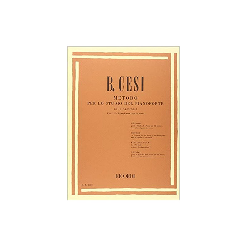 Metodo per lo studio del pianoforte - Fasc. IV