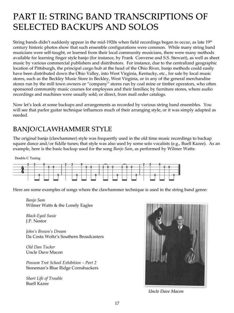 Old Time String Band Banjo Styles
