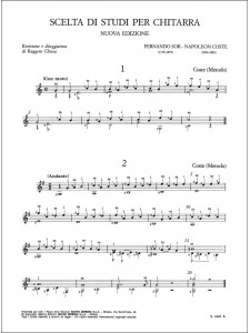 Scelta di studi per chitarra