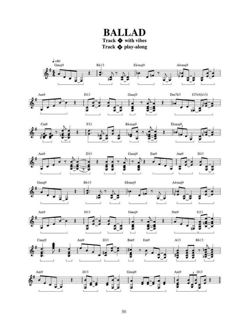 Voicings and Comping for Jazz Vibraphone (book/CD)