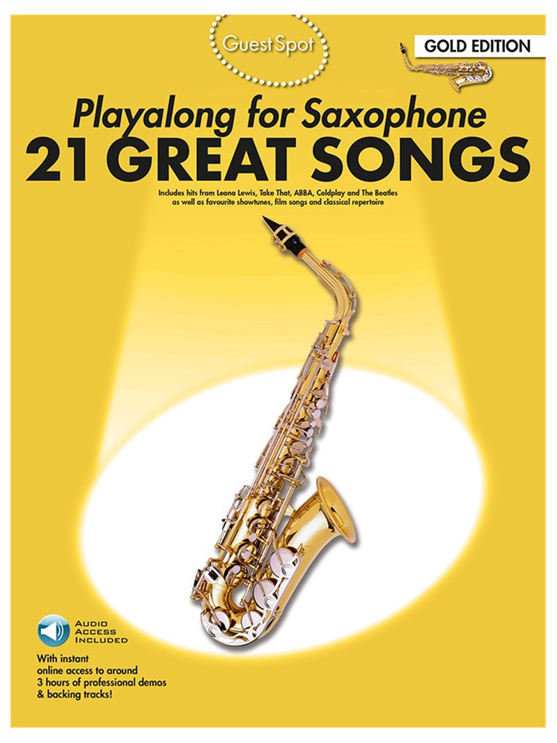 Guest Spot: Playalong  21 Great Songs For Alto Sax (book/Download Card)