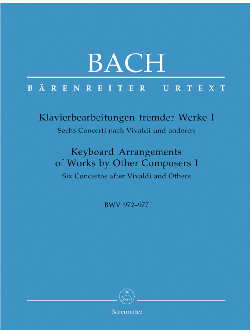 Keyboard Arrangements of Works by Other Composers I BWV 972-977
