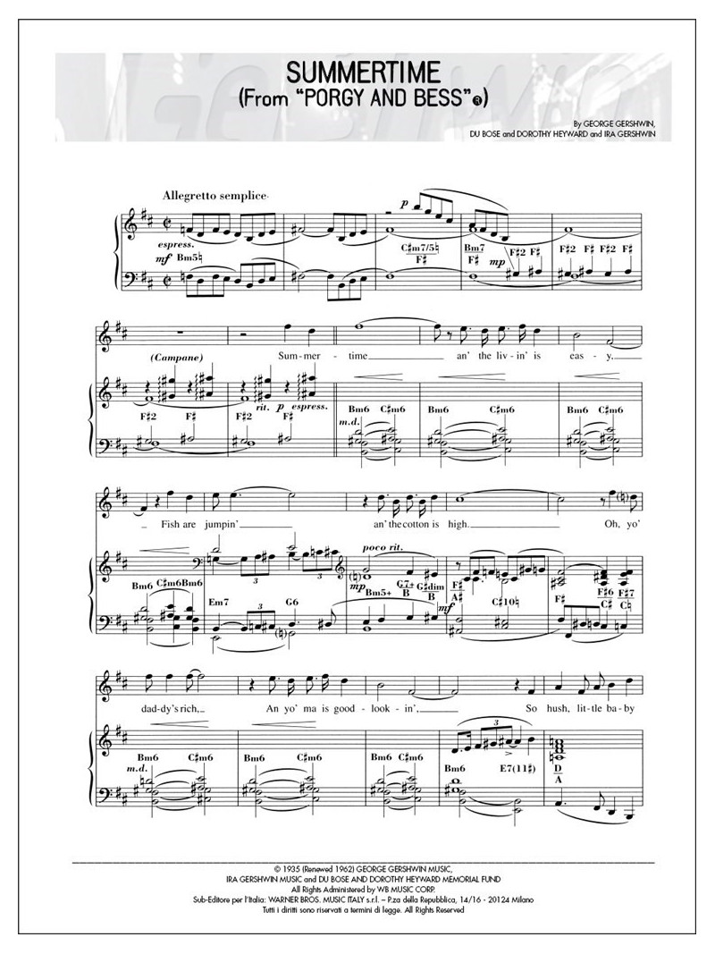 George Gershwin - Summertime