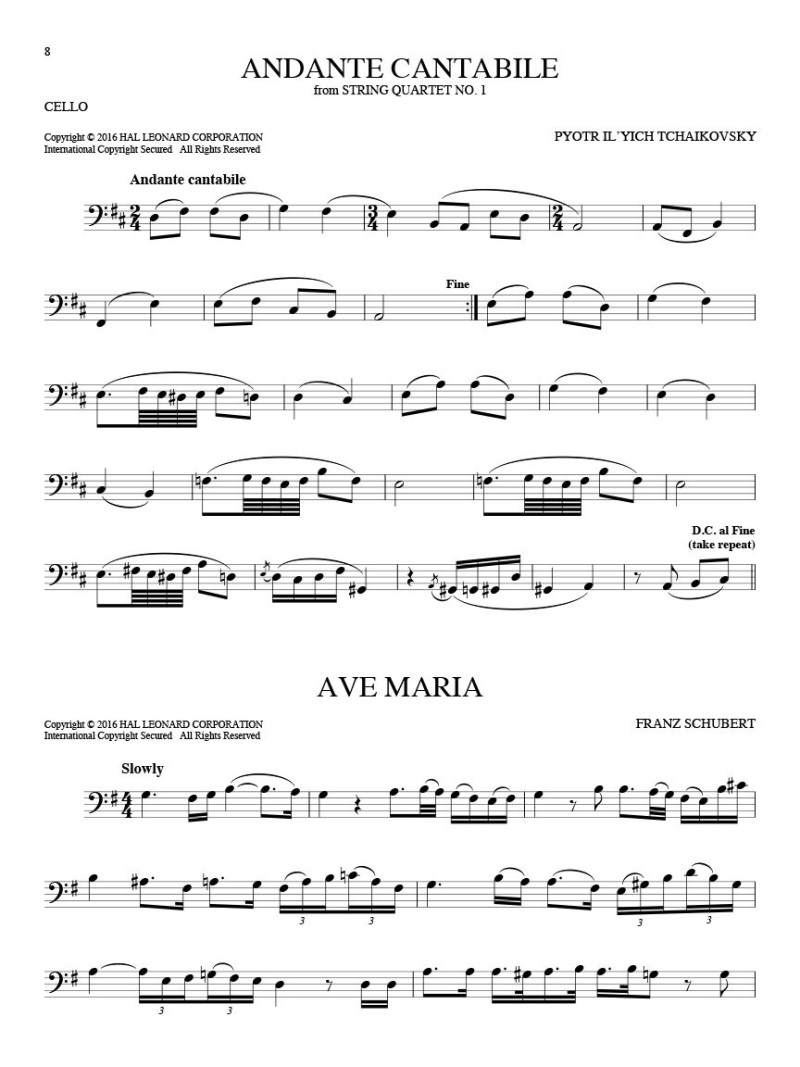101 Classical Themes for Cello