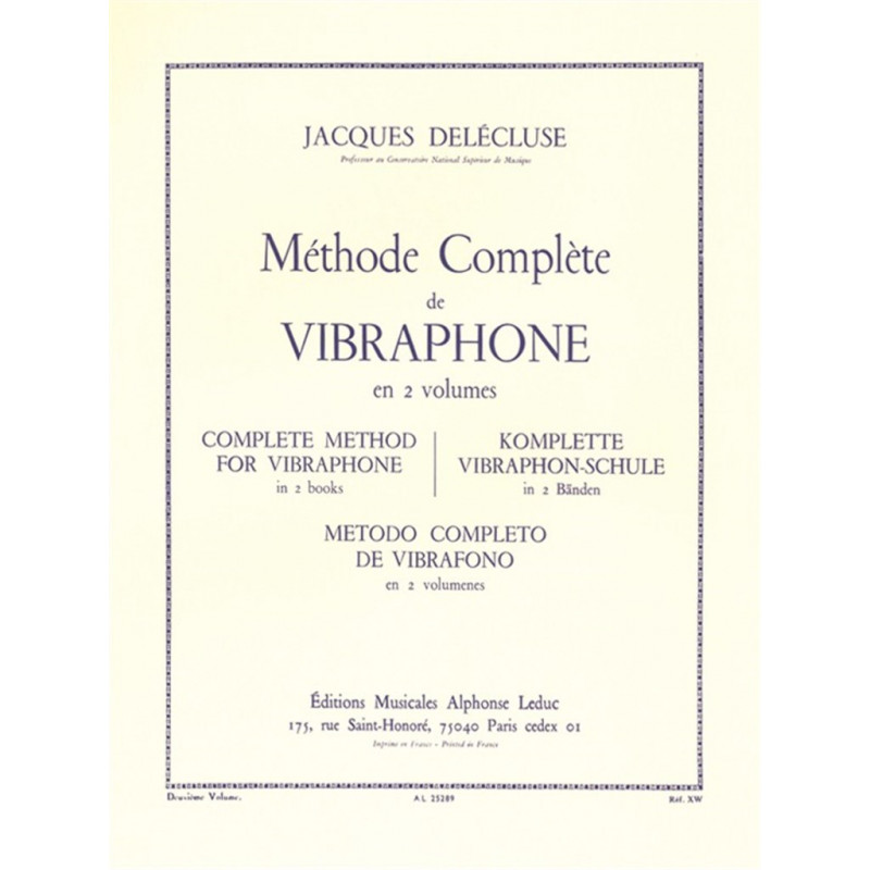 Methode Complete de Vibraphone Vol.2
