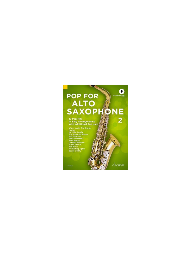 Pop For Alto Saxophone 2 (book/Audio Online)