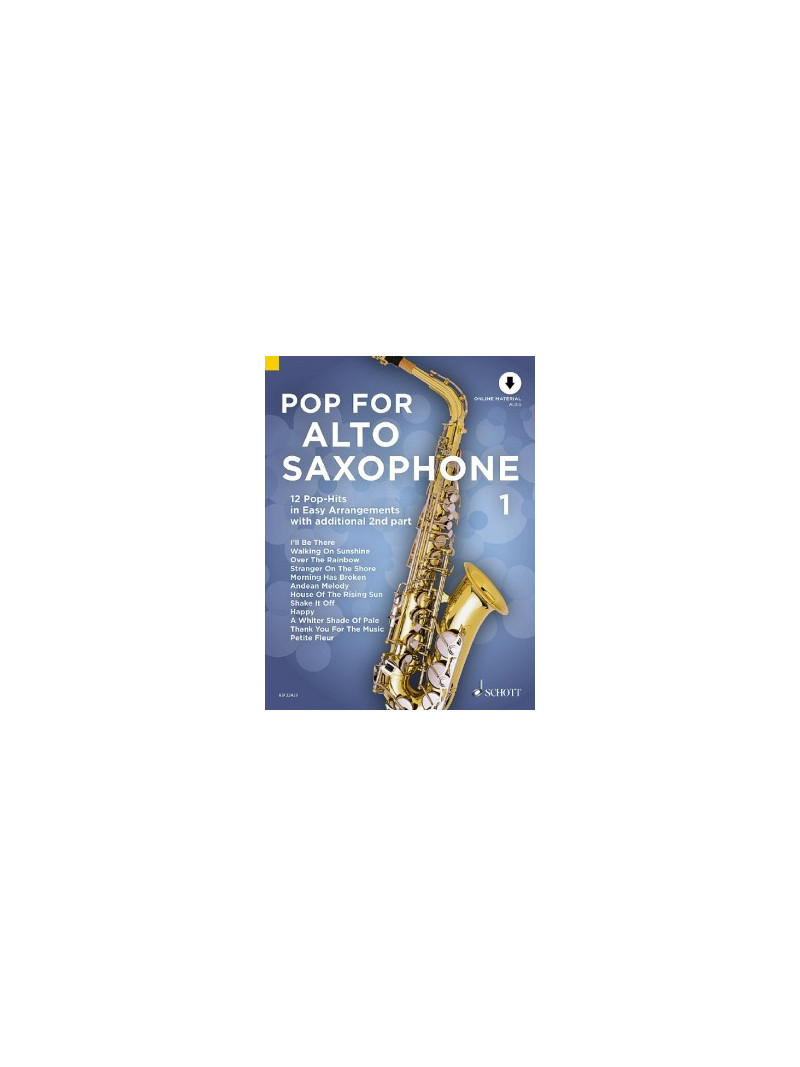 Pop For FAlto Saxophone 1 (book/Audio Online)