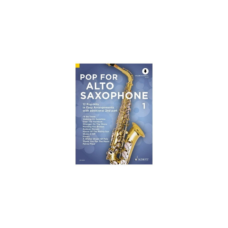 Pop For FAlto Saxophone 1 (book/Audio Online)