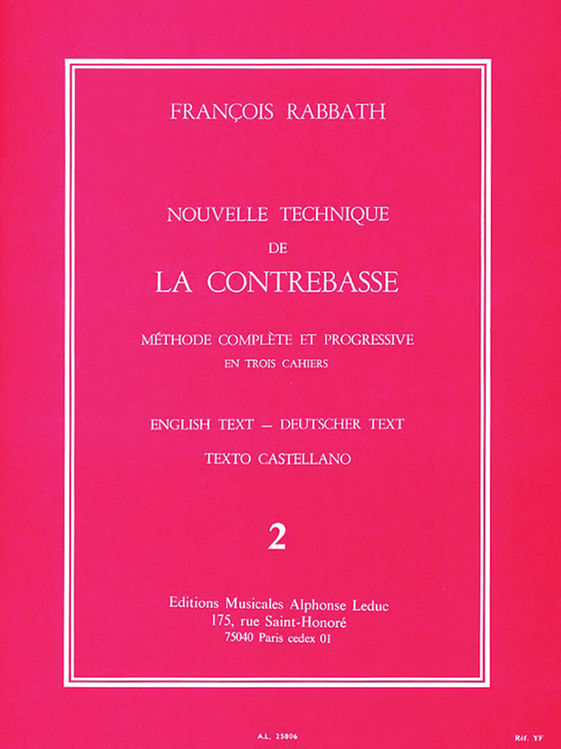 Nouvelle Technique de la Contrebasse - Book 2