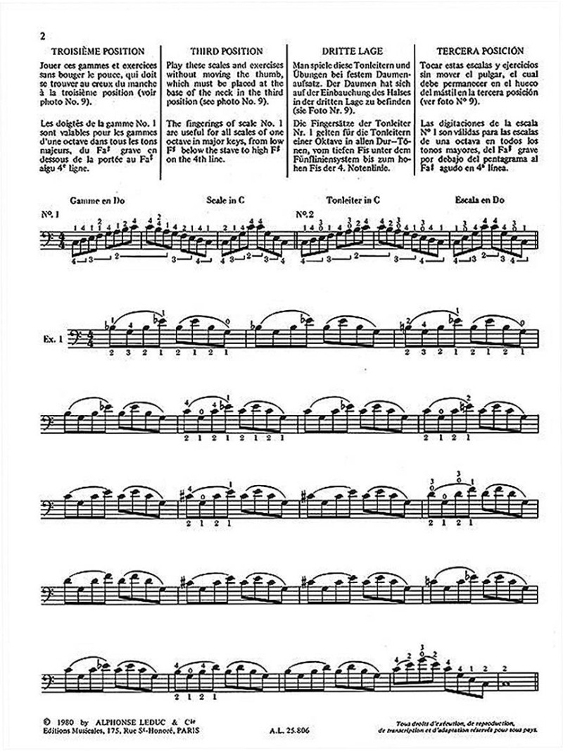 Nouvelle Technique de la Contrebasse - Book 2