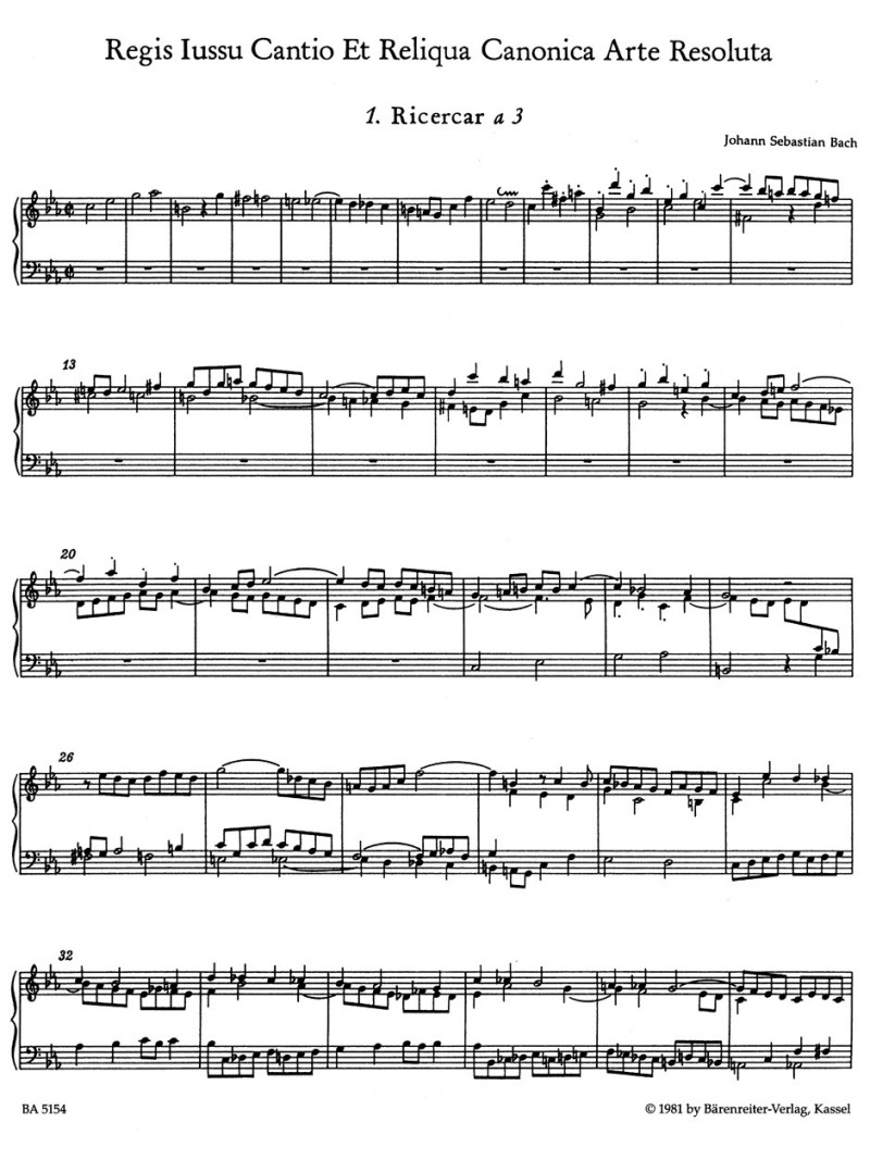 Musical Offering in C minor BWV 1079