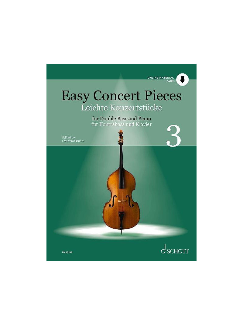 Easy Concert Pieces (double bass and piano) Book 3 (with Audio Online)