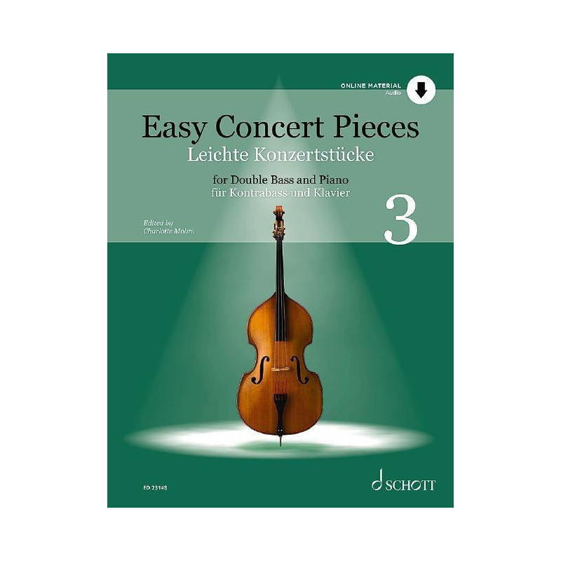 Easy Concert Pieces (double bass and piano) Book 3 (with Audio Online)