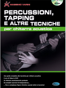 Percussioni, Tapping e altre Tecniche per Chitarra Acustica (book/DVD)