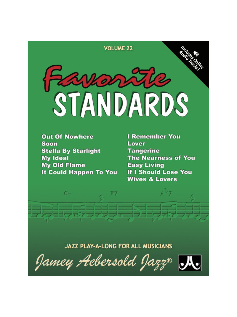 Aebersold 22: Favorite Standards (book/2 CD play-along)