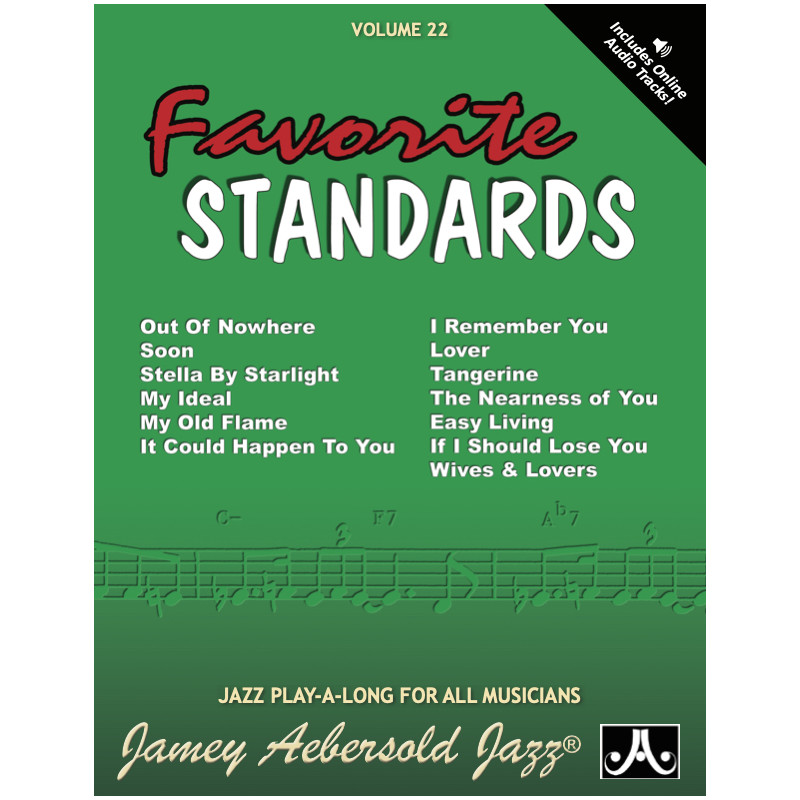Aebersold 22: Favorite Standards (book/2 CD play-along)