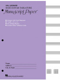 Bass Guitar Tablature Manuscript Paper