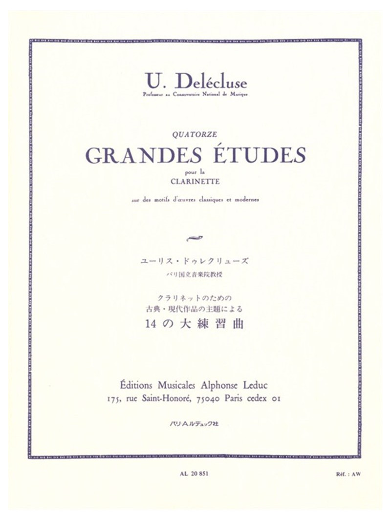 14 Grandes Etudes pour le Clarinette