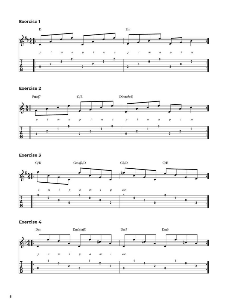 Fingerstyle Guitar Coordination (book/Video Online)