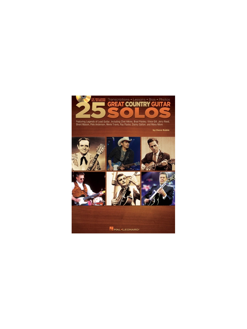 25 Great Country Guitar Solos (book/CD)