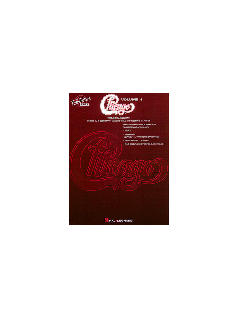 Chicago: Volume 1 (Transcribed Scores)
