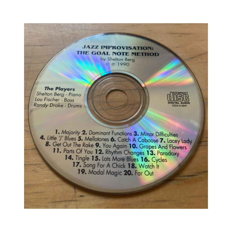 Jazz Improvisation: The Goal Note Method (CD Only)