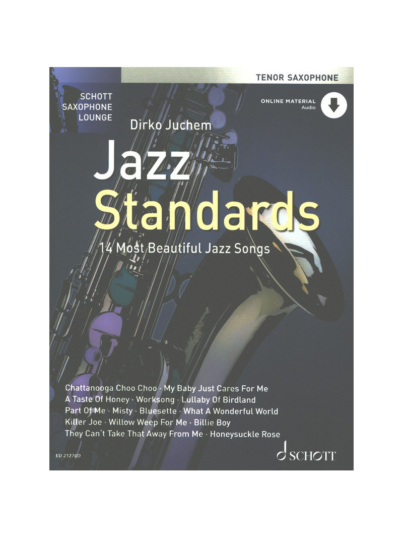 Jazz Standards For Tenor Saxophone (book/CD)